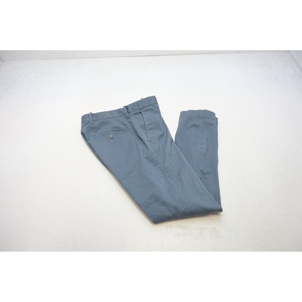 J.Crew Chino Pants Mens 32x32 Blue Flex Slim Fit Cotton Stretch Excellent